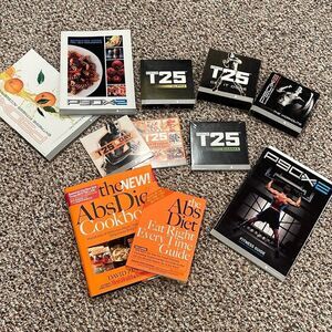 P90x , T 25 and Assorted Health Books